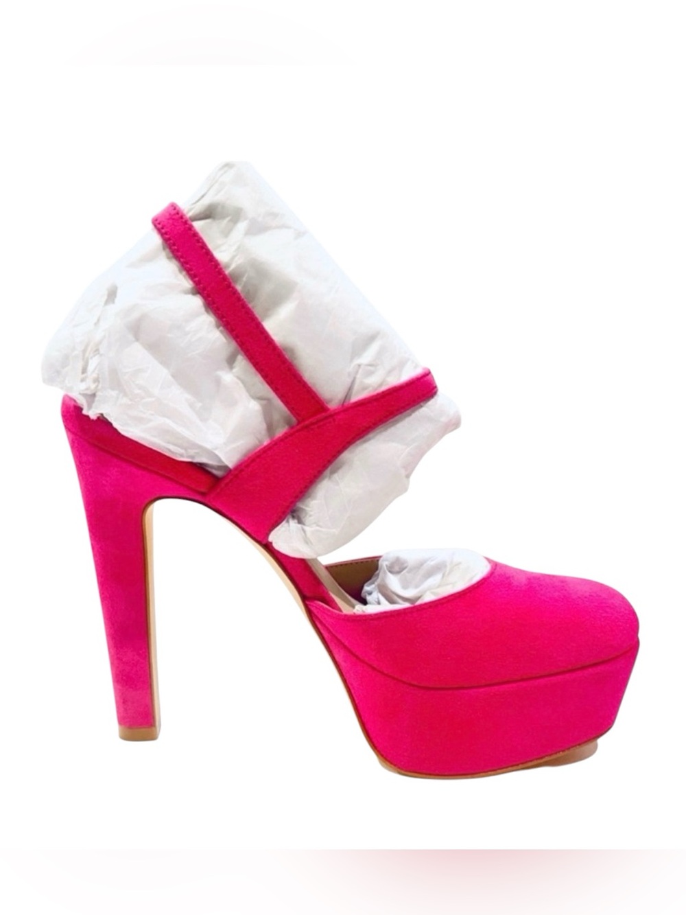 Stuart Weitzman Suede Pink Avenue 130 Platform Heels Women's Size 6